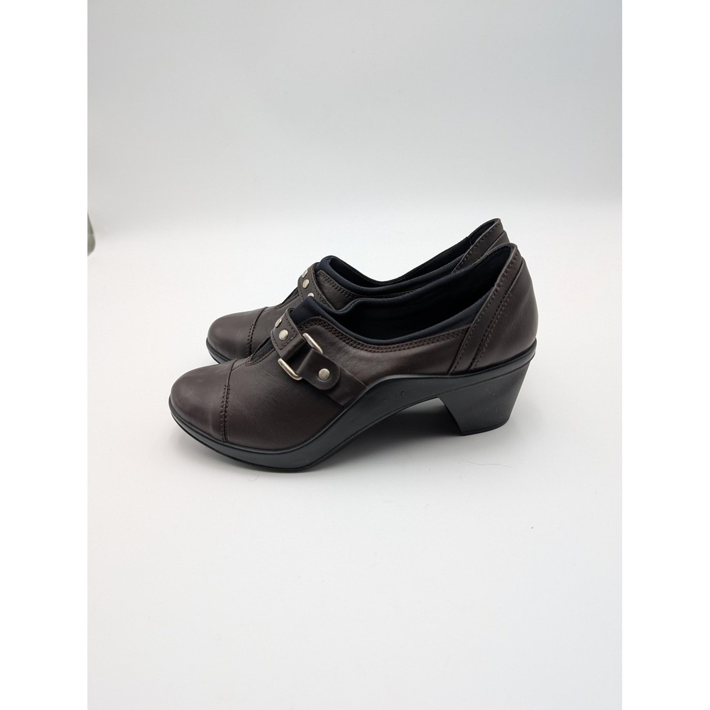 Romika Mary Jane Shoes Womens‎ Size 7.5 Brown Leather Buckle Comfort Heels - Picture 2 of 7